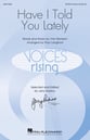 Have I Told You Lately SATB choral sheet music cover